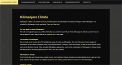 Desktop Screenshot of kilimanjaroclimbs.com